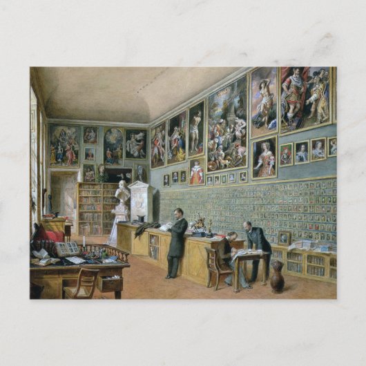 Die Bibliothek Postkarte (Vorderseite)