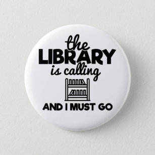 Die Bibliothek ruft an und ich muss zu Bookwürmern Button
