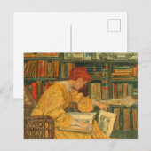 Die Bibliothek von Elizabeth Shippen Postkarte (Vorne/Hinten)