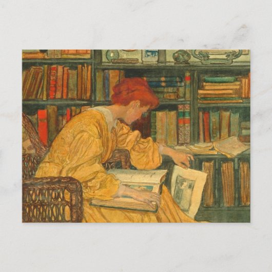 Die Bibliothek von Elizabeth Shippen Postkarte (Vorderseite)