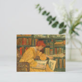 Die Bibliothek von Elizabeth Shippen Postkarte (Stehend Vorderseite)