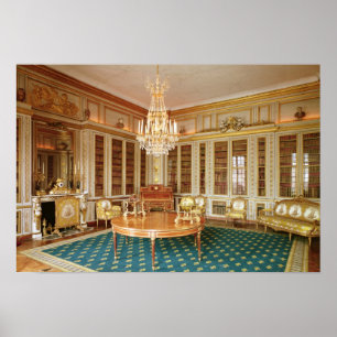 Die Bibliothek von Louis XVI, dekoriert im Jahr 17 Poster