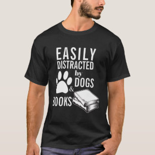 Die Bibliothek wurde von Büchern und Hunden leicht T-Shirt