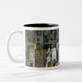 Die Bibliothek Zweifarbige Tasse (Links)