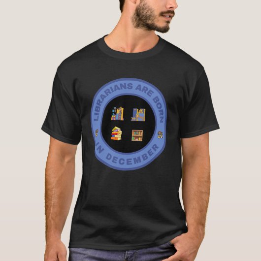 Die Bibliotheken sind im Dezember-Alternativdesign T-Shirt (Vorderseite)