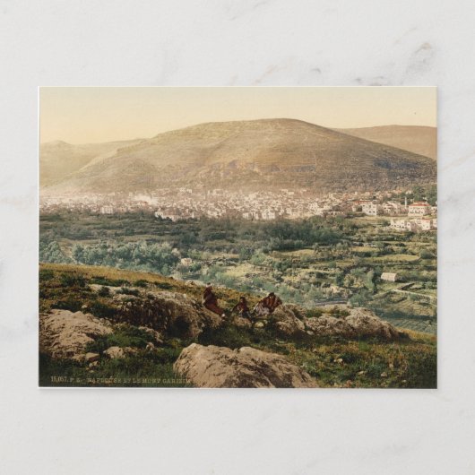 Die biblische Stadt Shechem (Nablus) Postkarte (Vorderseite)
