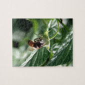 Die Biene auf der Himbeere Bush Puzzle (Horizontal)