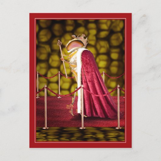 Die Biene der Königin Postkarte (Vorderseite)