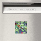 Die Biene mit der roten Blume Magnet (In Situ (Geschirrspüler))