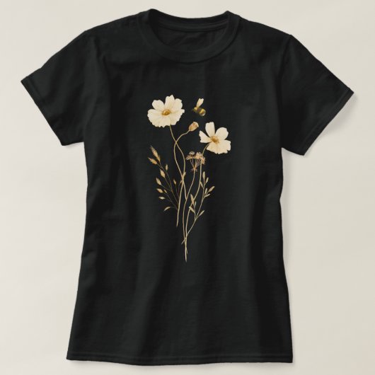 Die Biene und die Blume T-Shirt (Design vorne)