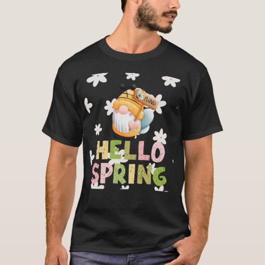 Die Biene weiß, dass es Frühling ist T-Shirt (Vorderseite)