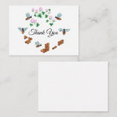 Die Bienen Danke-Karte Mitteilungskarte (Vorne/Hinten)