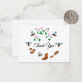 Die Bienen Danke-Karte Mitteilungskarte (Vorderseite/Rückseite Beispiel)