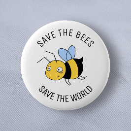 Die Bienen, die getirte Arbeiterbiene gerettet hab Button
