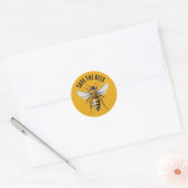 Die Bienen gelb gerettet Runder Aufkleber (Umschlag)