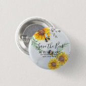 Die Bienen gerettet und die Welt Personalisiert Ge Button (Vorne & Hinten)