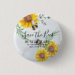 Die Bienen gerettet und die Welt Personalisiert Ge Button