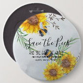 Die Bienen gerettet und die Welt Personalisiert Ge Button (Vorne & Hinten)