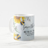 Die Bienen gerettet und die Welt Personalisiert Ge Kaffeetasse (Vorderseite Links)