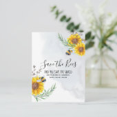 Die Bienen gerettet und die Welt Personalisiert Ge Postkarte (Stehend Vorderseite)