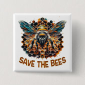 Die Bienen gerettet - unsere Bestäuber schützen Button (Vorderseite)