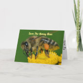 Die Bienen grün gerettet Karte (Vorderseite)