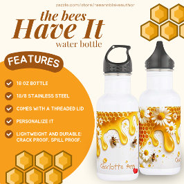 "Die Bienen haben es" Wasserflasche