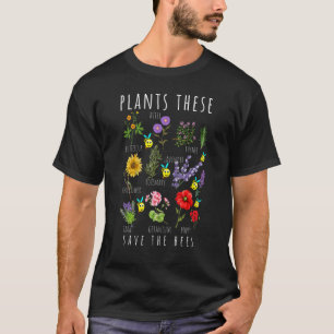 Die Bienen Honig Blume Bienenzüchter Pflanze Diese T-Shirt