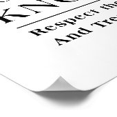 Die Bienen kennen Poster (Ecke)