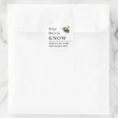 Die Bienen kennen Runder Aufkleber (Tasche)