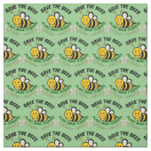 Die Bienen-Pflanze mehr Blume gerettet Stoff (Muster)