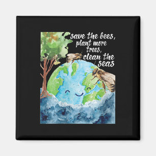 Die Bienen Rettend Frauen - Umweltschutz Magnet