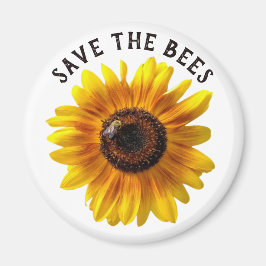 Die Bienen-Sonnenblume gerettet Magnet