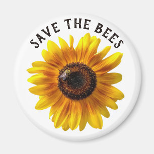 Die Bienen-Sonnenblume gerettet Magnet