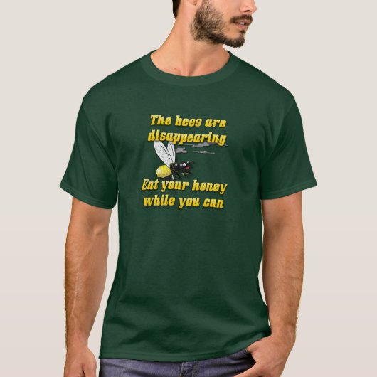 Die Bienen verschwinden lustig T-Shirt (Vorderseite)