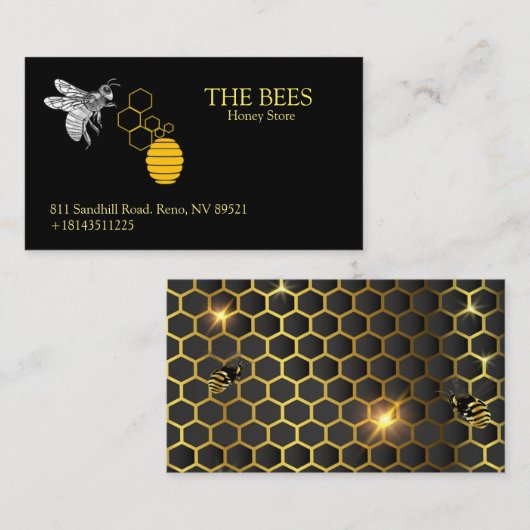 Die Bienen Visitenkarte (Vorne/Hinten)