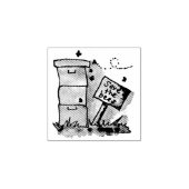 Die Bienenbestände retten Gummistempel (Prägung)