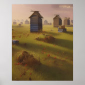Die Bienenstöcke Pastorale Art Scene Poster (Vorne)