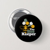 Die Bienenzüchter Funny Honey Bee Lover Button (Vorne & Hinten)