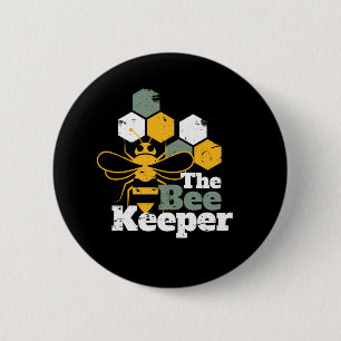 Die Bienenzüchter Funny Honey Bee Lover Button