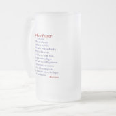 Die Bier-Gebets-Bier-Tasse! Mattglas Bierglas (Vorderseite Links)