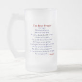 Die Bier-Gebets-Bier-Tasse! Mattglas Bierglas (Links)