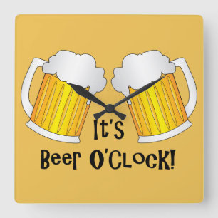 Die Bier-O'Clock-Zeit Funny Wall Uhr