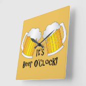 Die Bier-O'Clock-Zeit Funny Wall Uhr (Winkel)