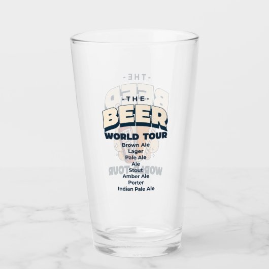 Die Bier-Welt-Tour Glas (Vorderseite)