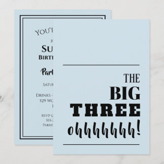 Die BIG 30 Einladungen zum Geburtstag