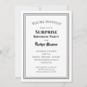 Die BIG 30. Geburtstags-Party Einladungen (Rückseite)