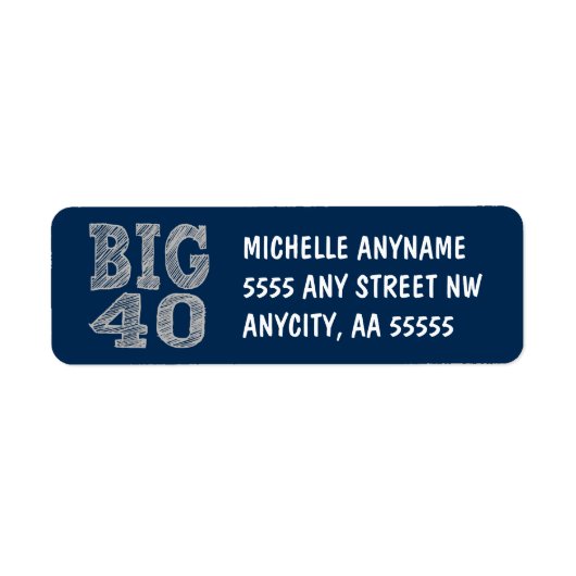 Die BIG 40 zum vierzigsten Geburtstag (Vorne)