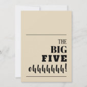 Die BIG 50 Einladungen zum Geburtstag (Vorderseite)