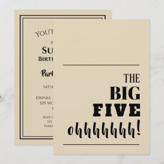 Die BIG 50 Einladungen zum Geburtstag